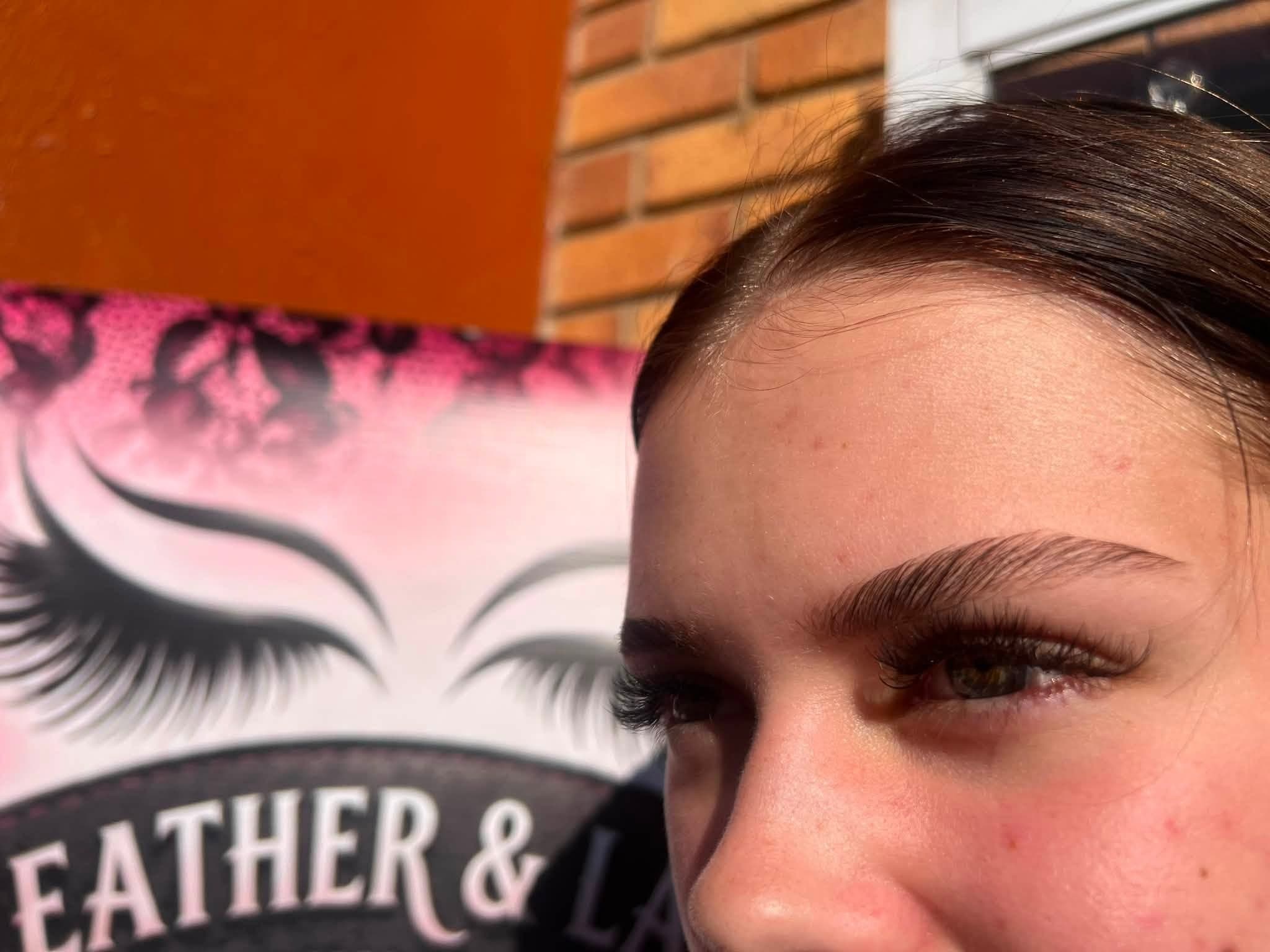 Fresh lashes and beautifully groomed brows